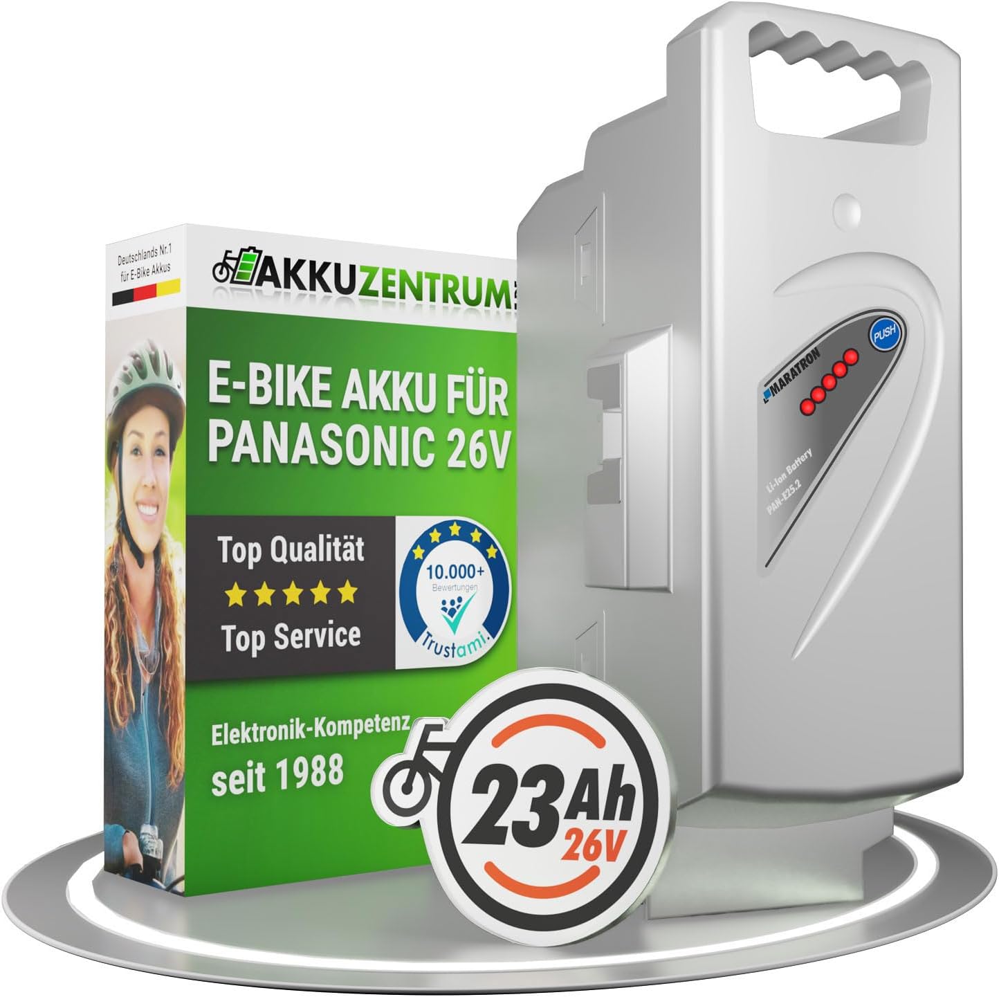 Panasonic 26V 23Ah Ersatzakku für ältere E-Bike Systeme von Kettler, Flyer und Kalkhoff