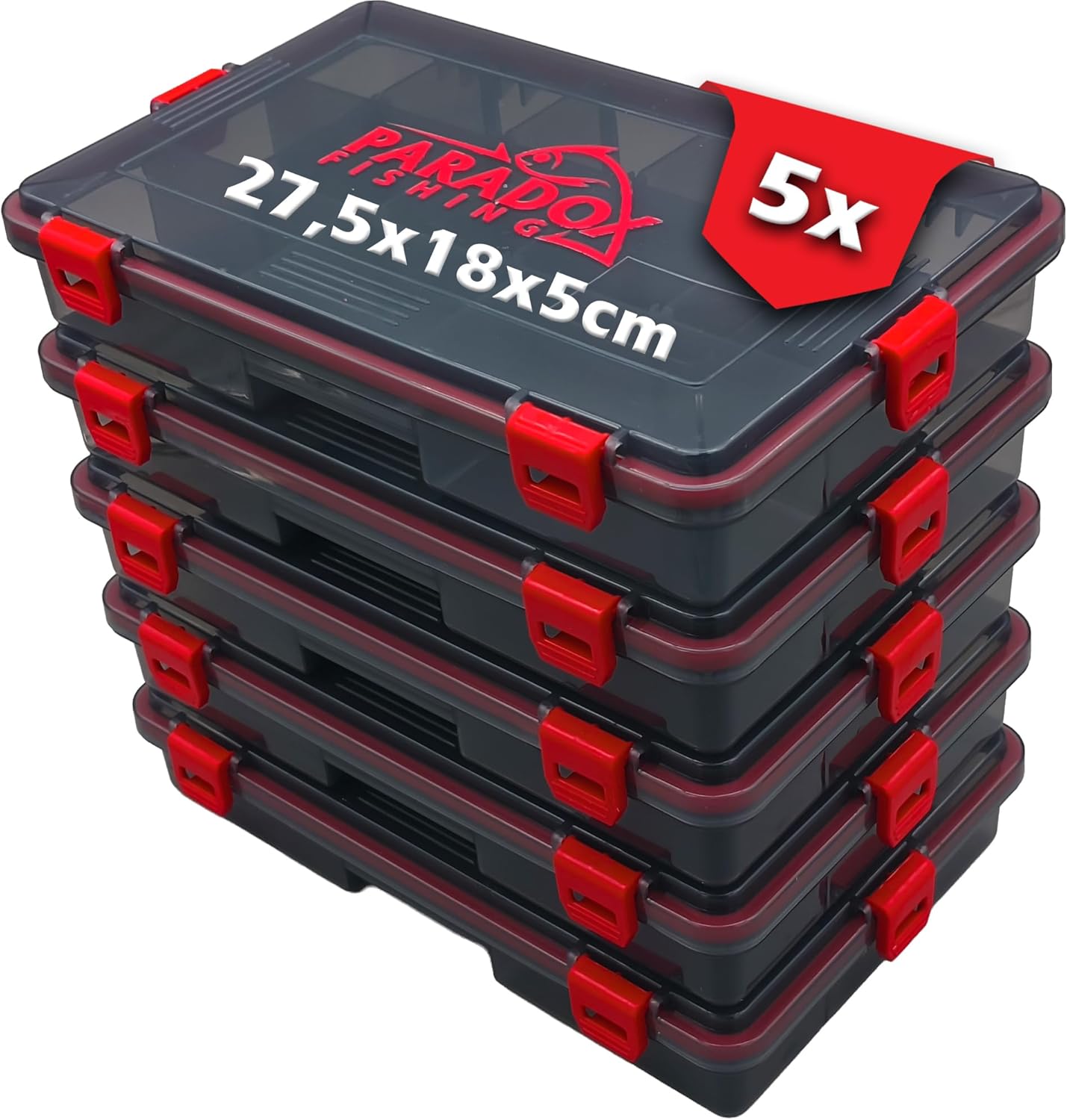 Paradox Fishing Köderboxen Set für organisierte Angelsessions Paradox Fishing wasserdichte Köderboxen Set für Angelzubehör
