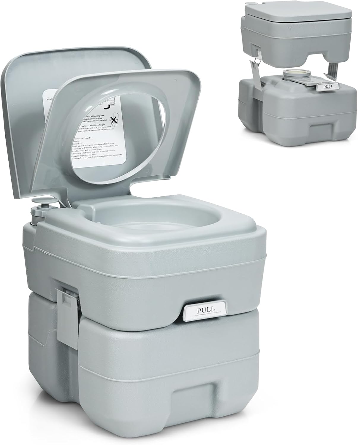 SOARS Campingtoilette 20L mit Spül- und Abwassertank für Camping und Outdoor Reisen