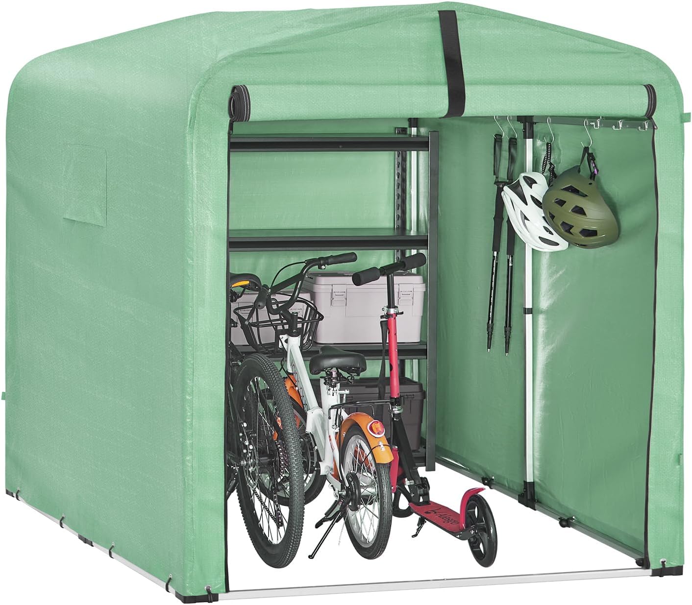 SoBuy Fahrradgarage für 2 bis 4 Fahrräder mit wetterfestem UV-Schutz