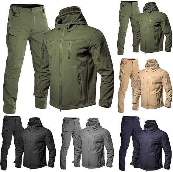 Taktisches wasserdichtes Outdoor Set mit Jacke und Hose für Camping und Outdoor Touren