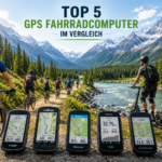 Top 5 GPS Fahrradcomputer im Vergleich bei Outdoor Tour mit Bikern und Offroad E-Scootern in den Bergen
