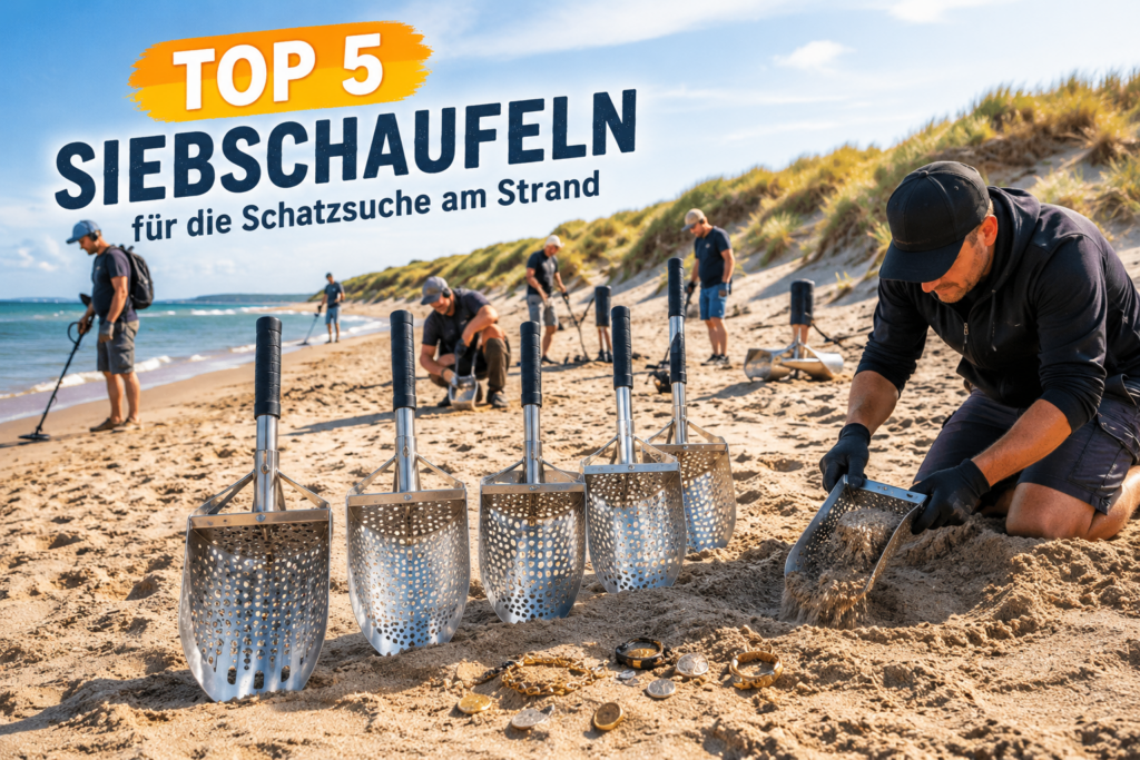 Top 5 Siebschaufeln für Schatzsuche am Strand und in den Dünen