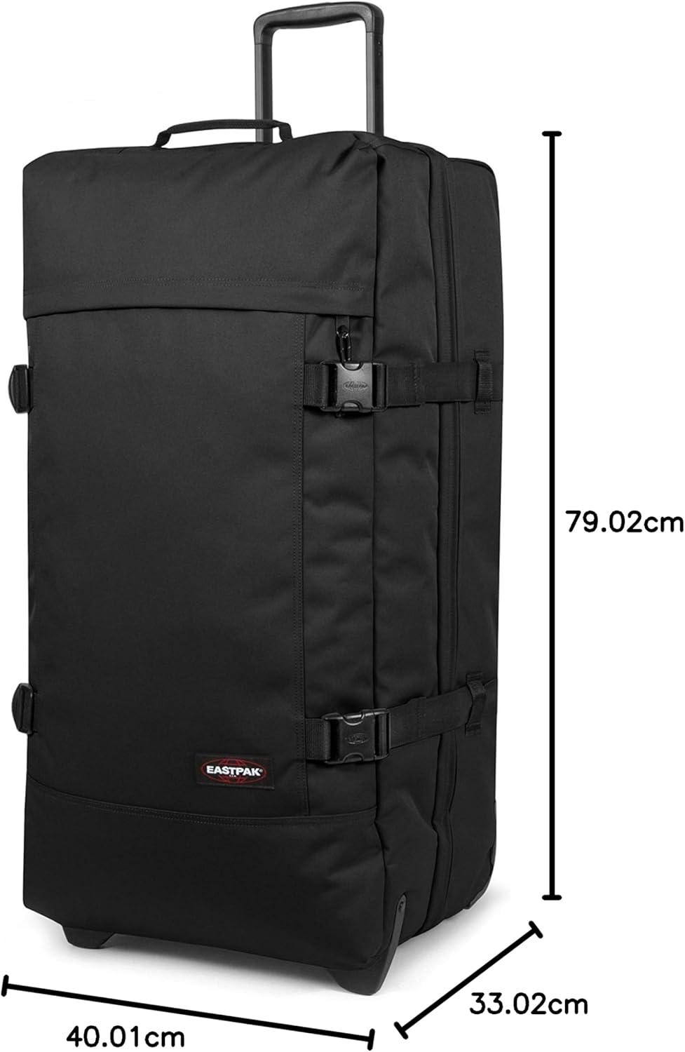 EASTPAK TRANVERZ L Koffer mit 121 Litern Stauraum, Rollen und TSA-Schloss für längere Reisen
