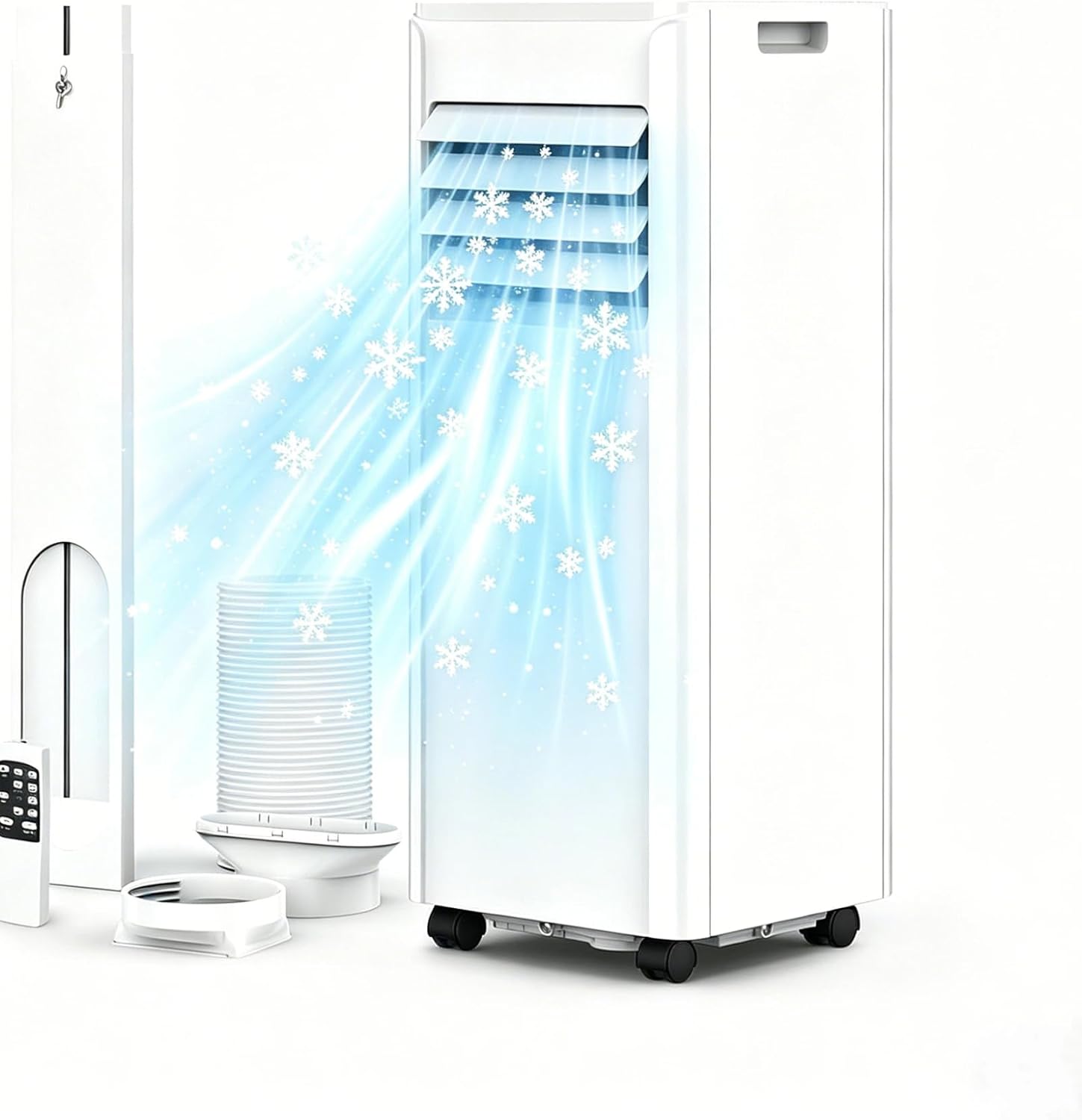 Electactic Mobile Klimaanlage 7000 BTU mit Luftentfeuchter und Ventilator Funktion