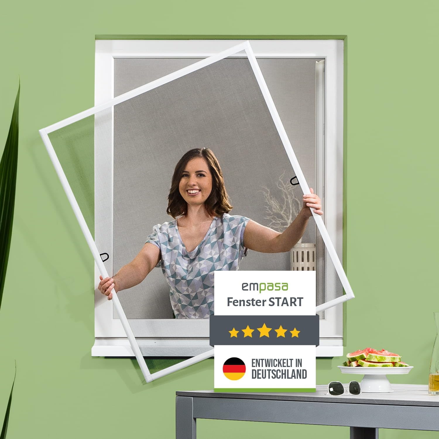 empasa Insektenschutz Fliegengitter Fenster START als Bestseller-Empfehlung mit Aluminium-Rahmen für Fenster