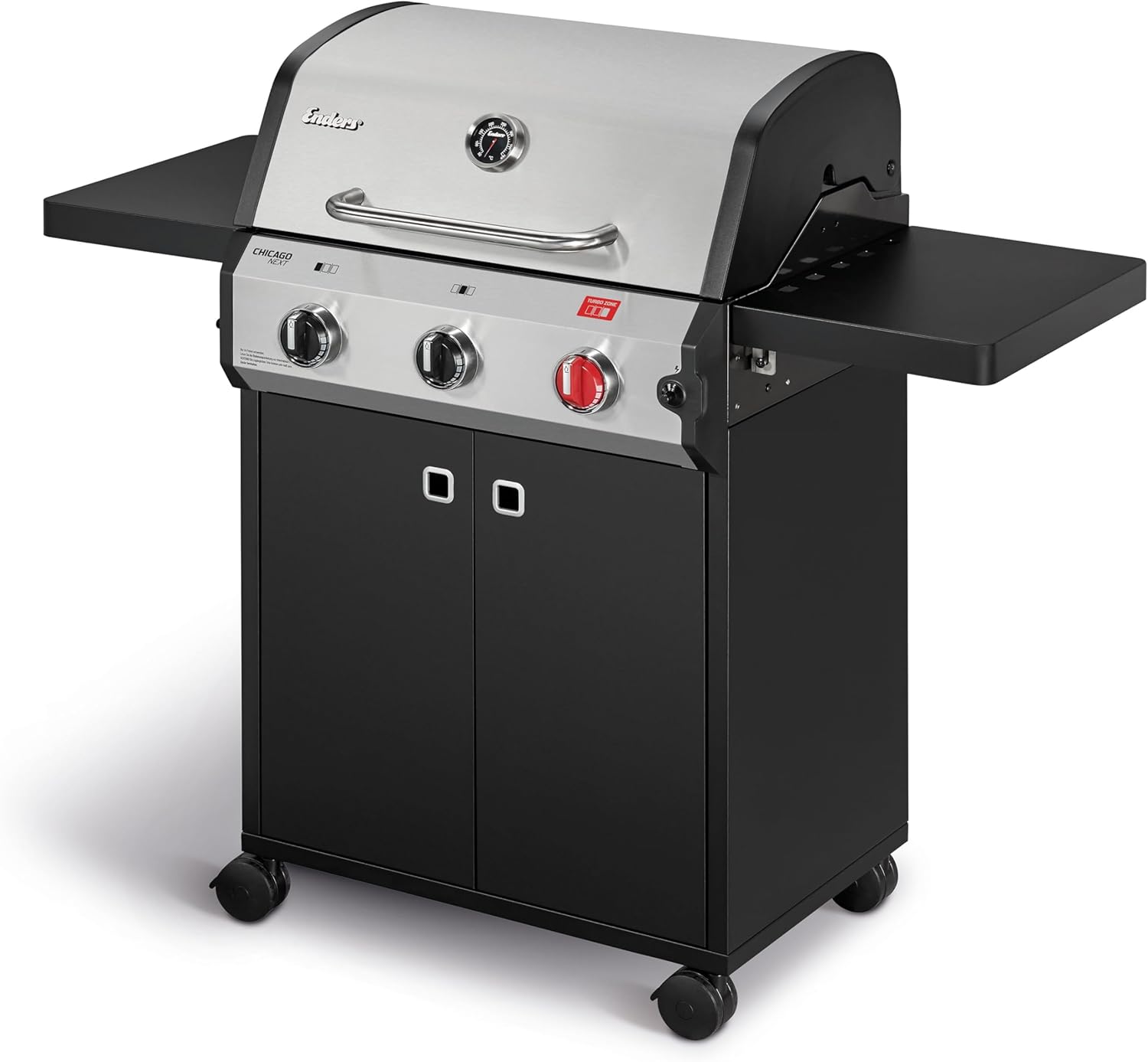 Enders Chicago Next 3 R Turbo Gasgrill mit TURBO ZONE und drei Edelstahlbrennern auf einer Terrasse