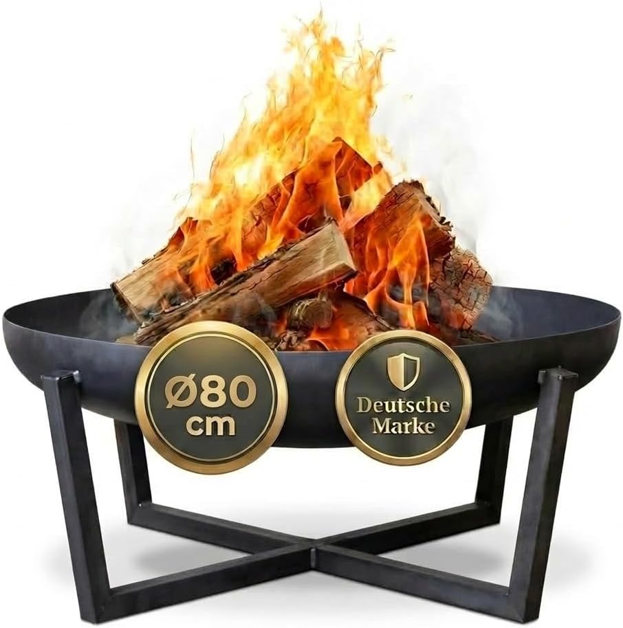 Feuerschale Madrid 80 cm für gemütliche Feuerabende im Garten und auf der Terrasse