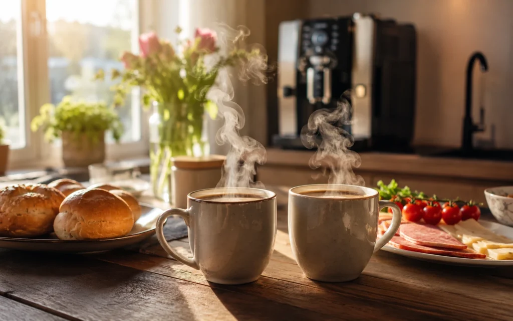 Kaffeevollautomat wird täglich gepflegt und gereinigt