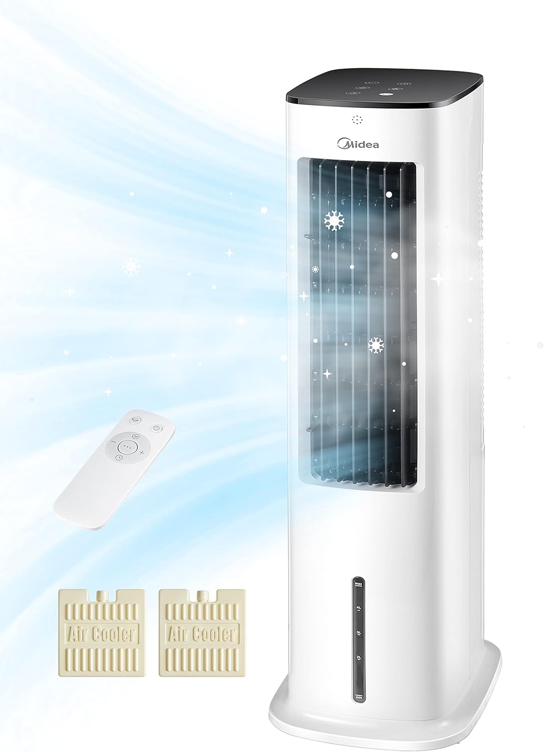 Midea Silent Air Cooler Pro Luftkühler mit Luftbefeuchtung und Luftreinigung im Wohnraum