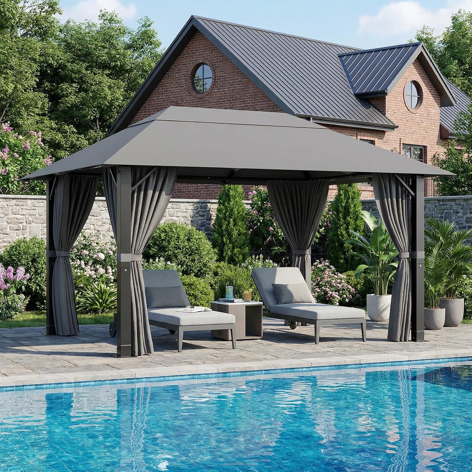 TRIUMPHKEY Pavillon Premium-Empfehlung TRIUMPHKEY Pavillon 3x4 Meter wasserdicht mit UV50+ Schutz