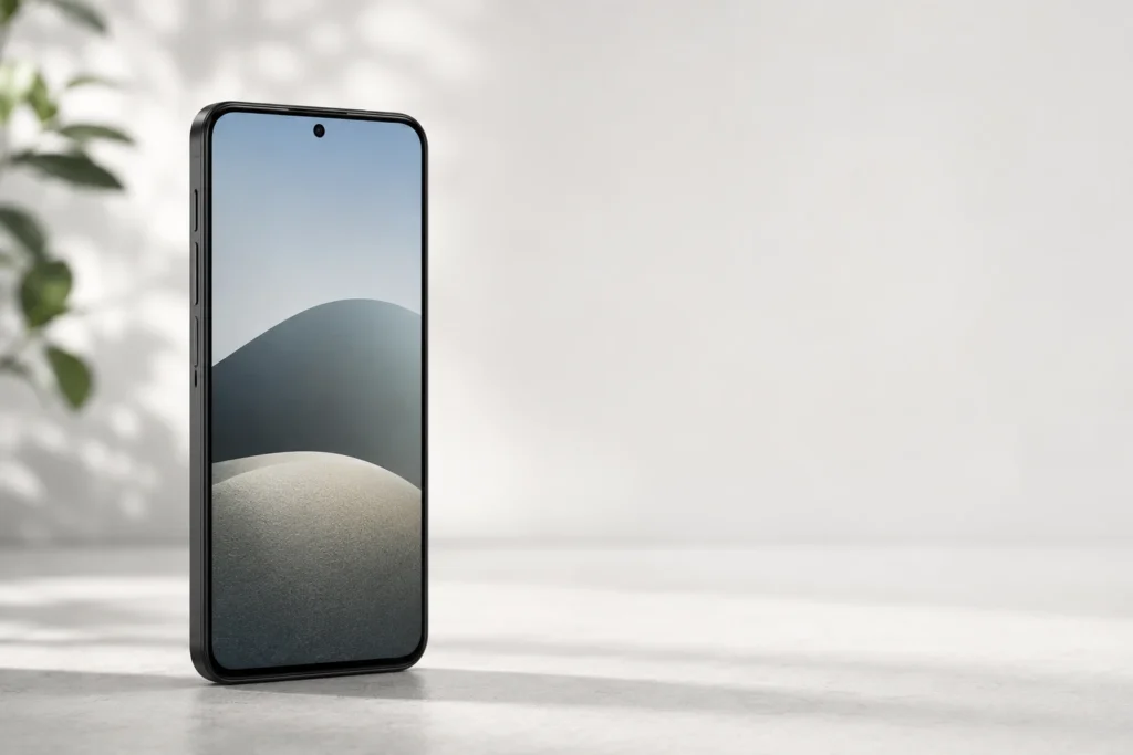 Aldi Samsung Galaxy A17 5G Smartphone freigestellt