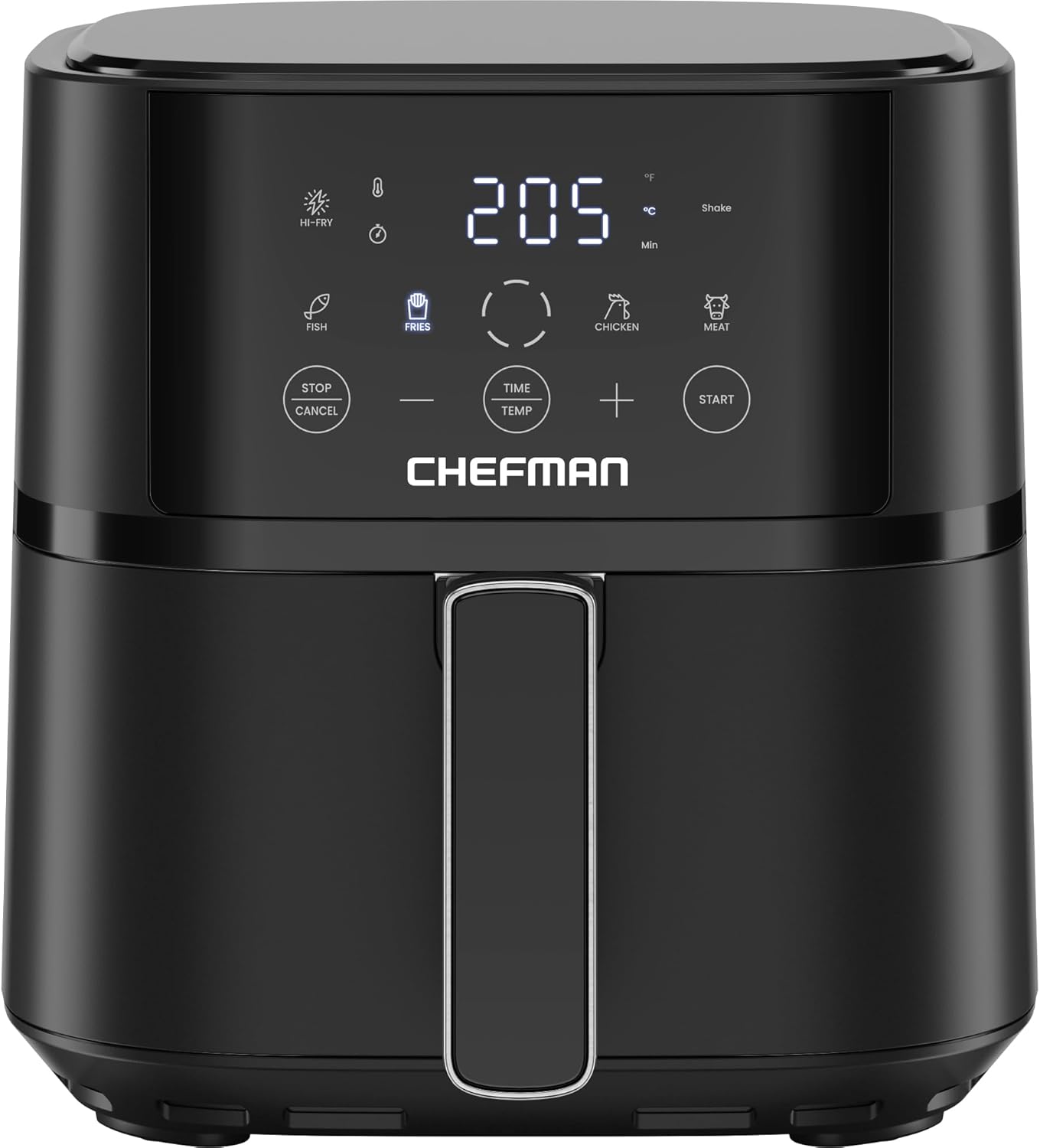 Chefman Heißluftfritteuse 3,75L mit Sichtfenster und Hi-Fry-Technologie