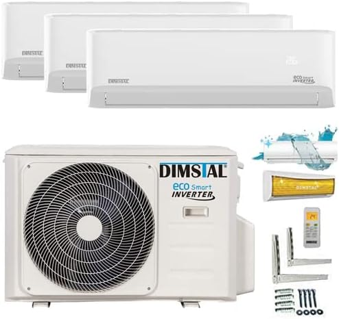 DIMSTAL Trio-Split MultiSplit Klimaanlage mit 3 Innengeräten