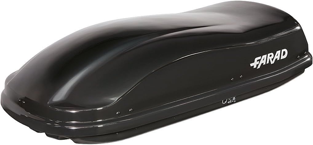 Farad Marlin Dachbox 480 Liter auf einem Fahrzeugdach montiert