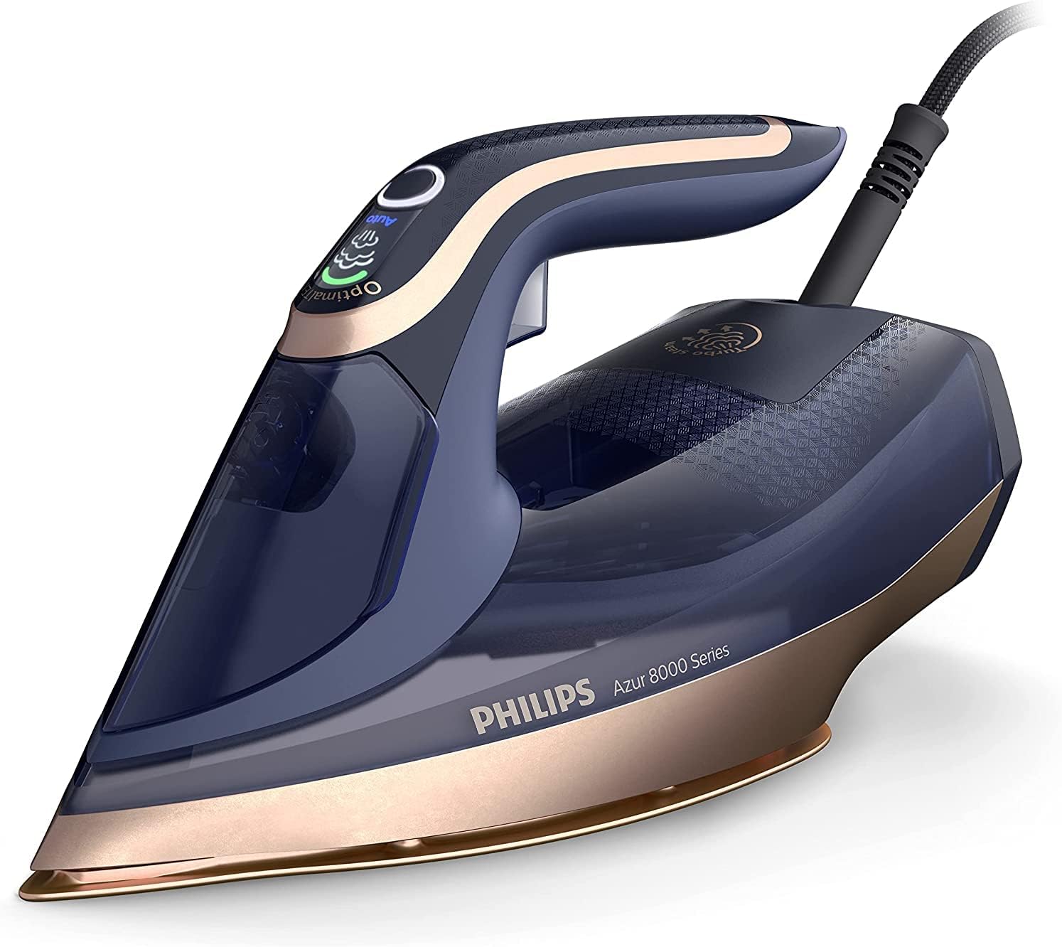 Philips Azur 8000-Serie Dampfbügeleisen in Dunkelblau