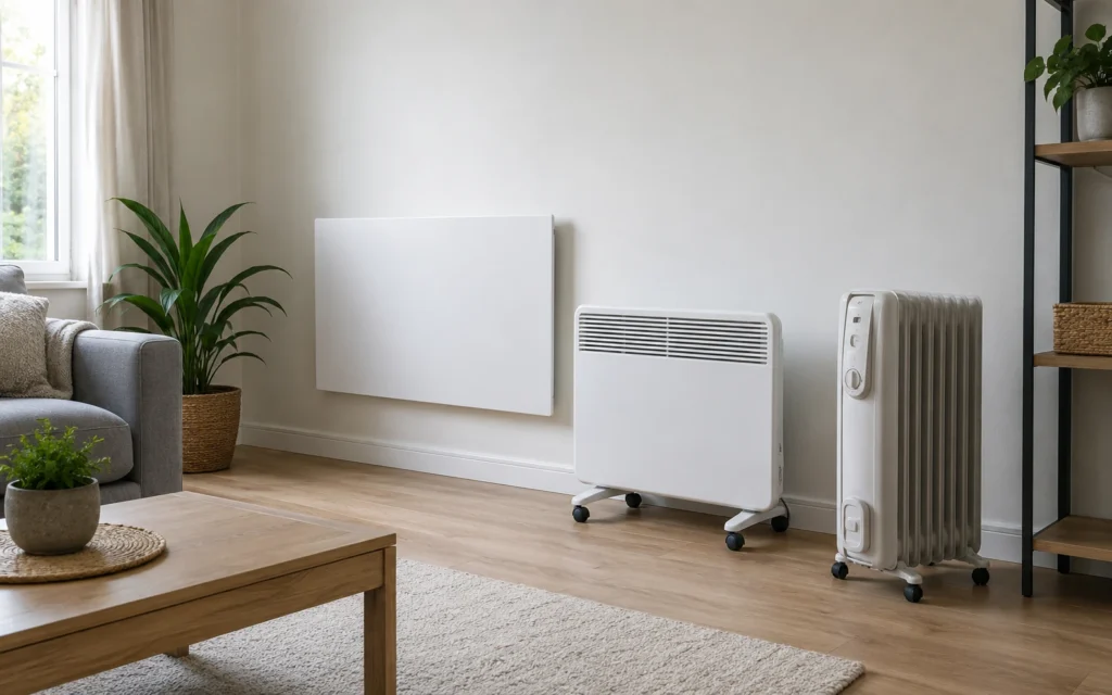 Stromverbrauch einer Infrarotheizung, Konvektor und Ölradiator im Vergleich