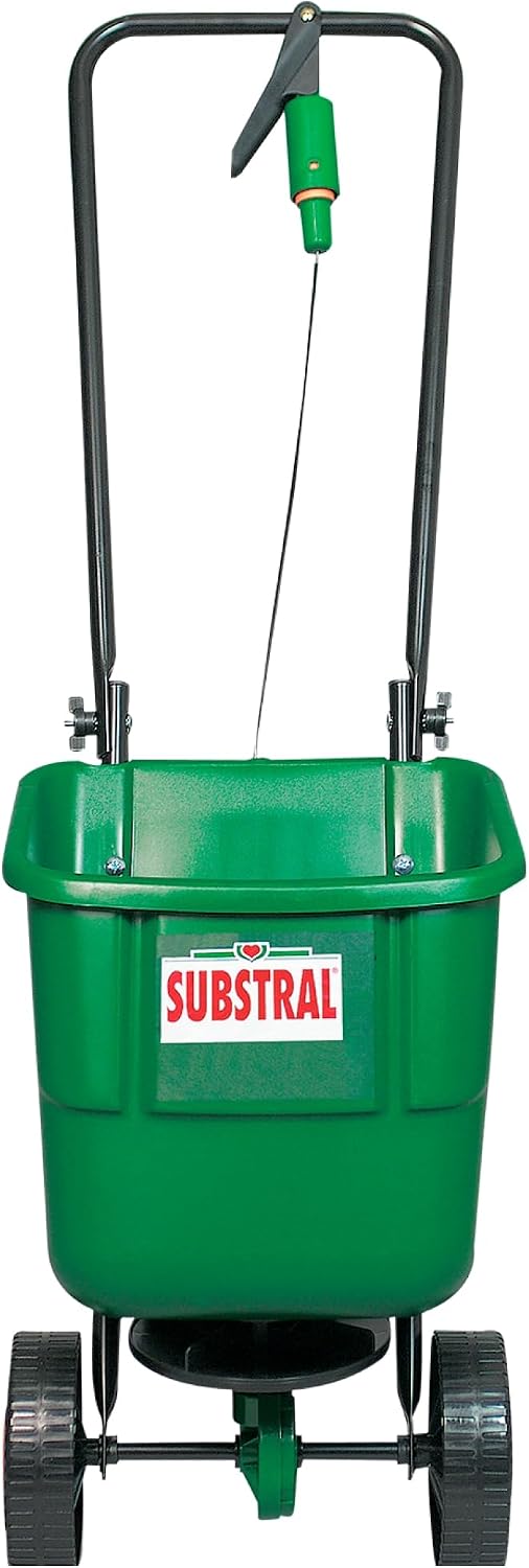 Substral EasyGreen Schleuderstreuer mit U-förmigem Handgriff und grünem Behälter