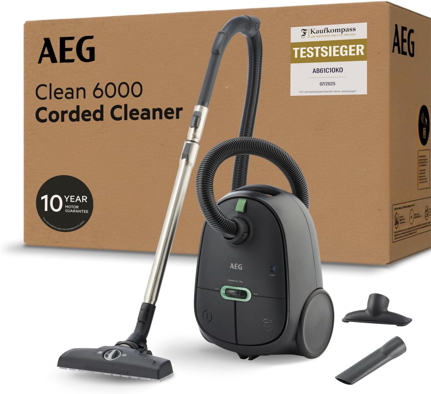 AEG CLEAN 6000 AB61C1OKO Staubsauger mit automatischer Bodenerkennung