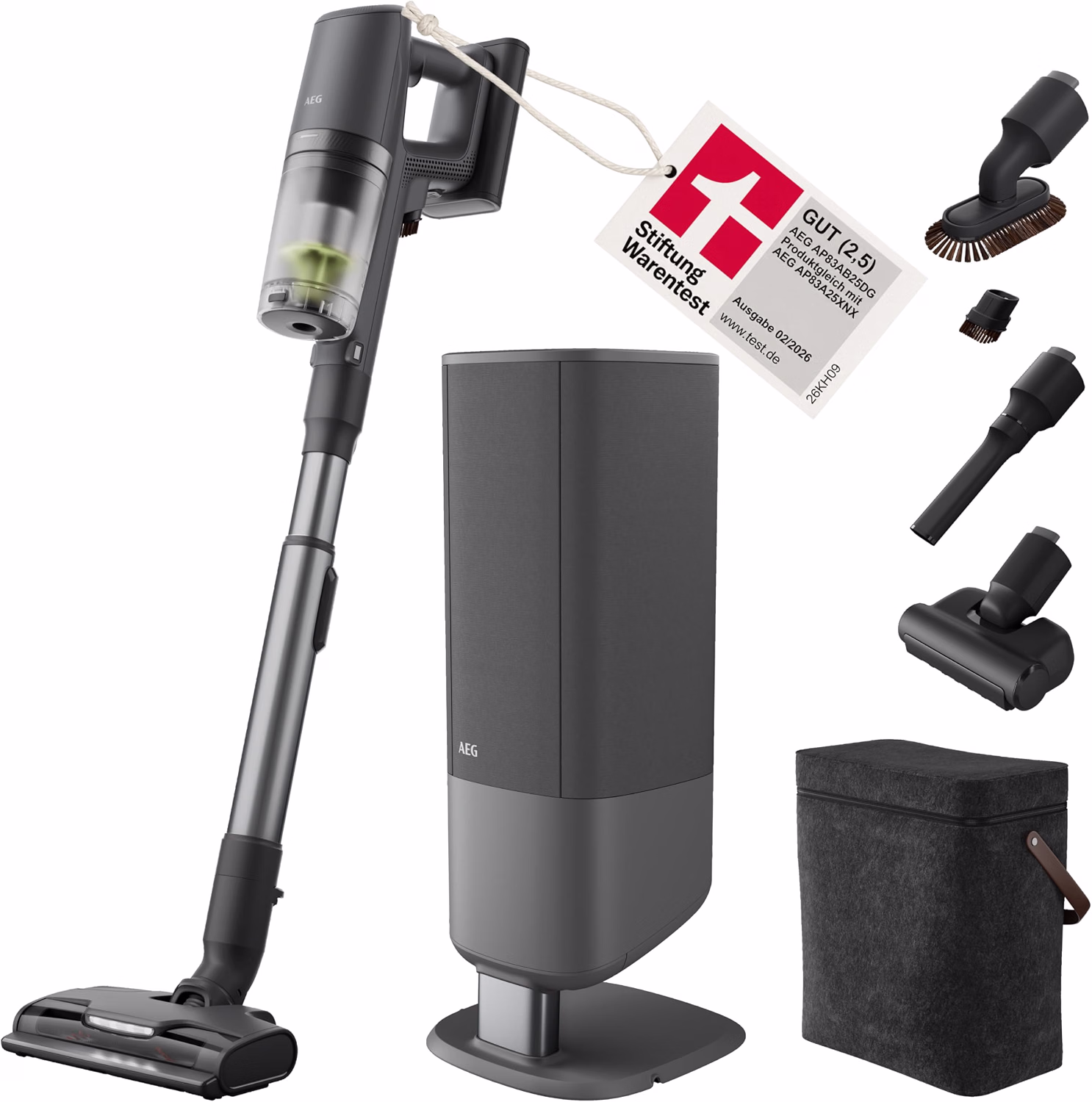 AEG Ultimate 8000 Akku-Staubsauger mit Absaugstation