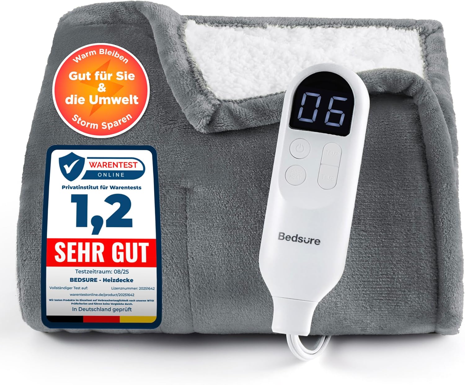 Bedsure Elektrische Kuscheldecke