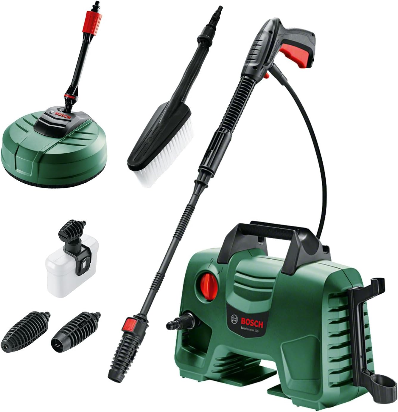 Bosch EasyAquatak 120 Premium Kit mit Terrassenreiniger und Zubehör