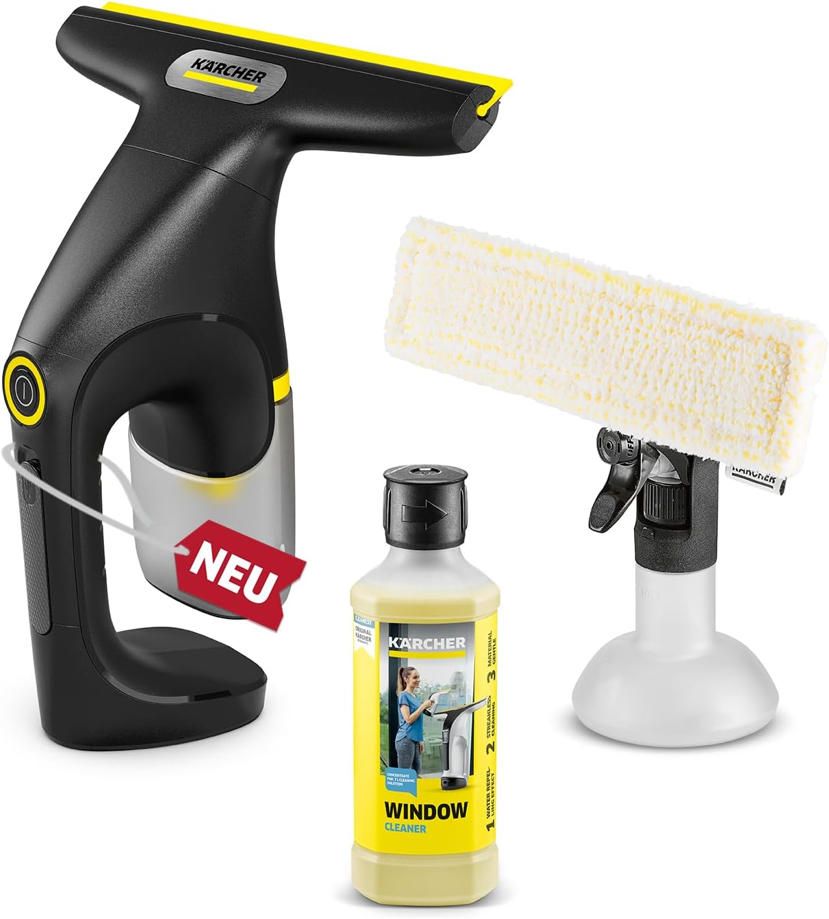 KÄRCHER Akku-Fenstersauger WV 1 Compact Extra+