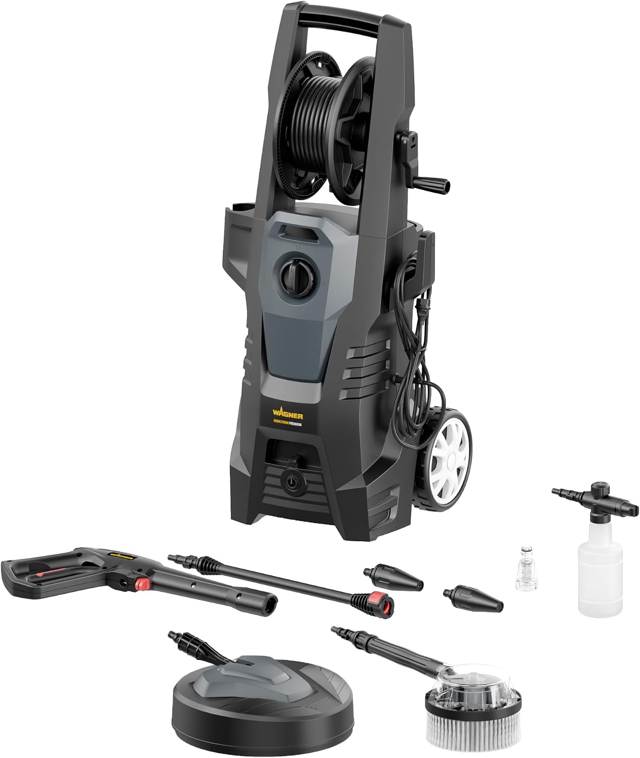 Wagner Aquastorm Premium Home-Bundle mit Flächenreiniger und Rotationsbürste