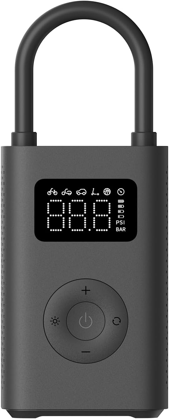 Xiaomi Portable Electric Air Compressor 2 mit digitalem Display und Zubehör