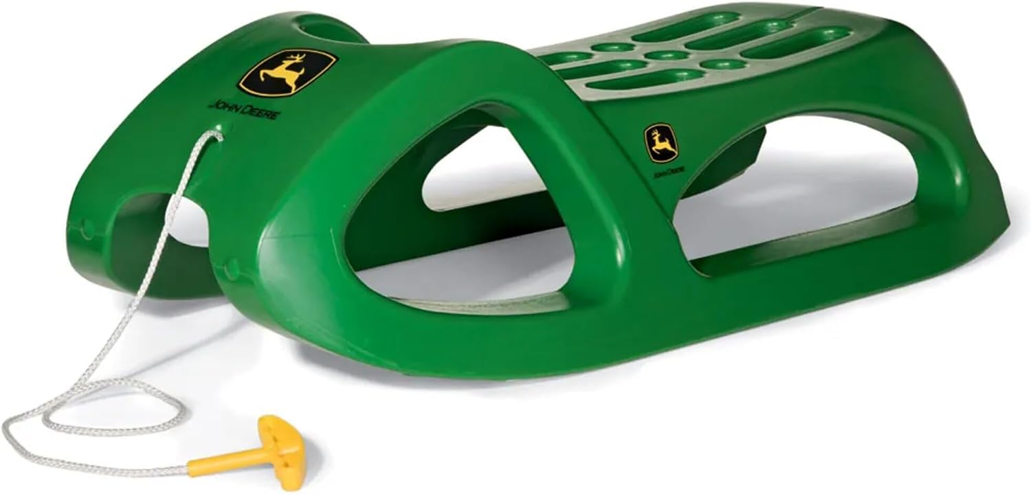 Rolly Toys rollySnow Cruiser John Deere Kinderschlitten in Grün
