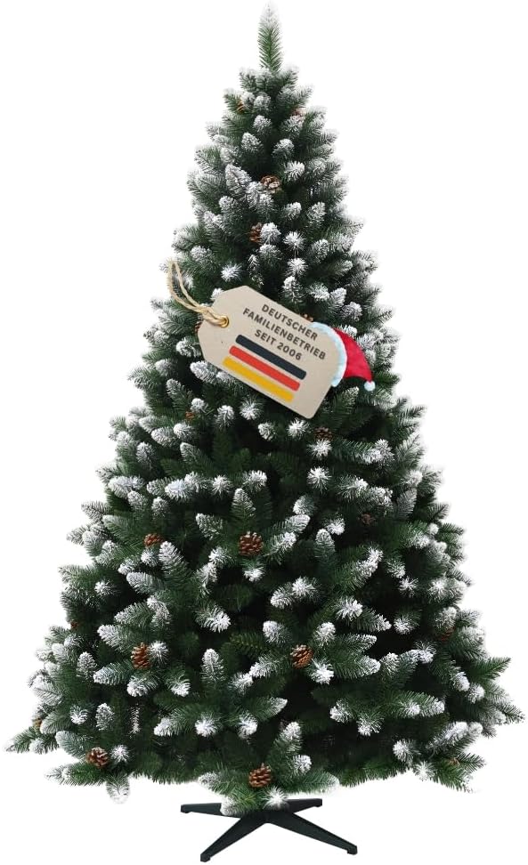 RS Trade künstlicher Weihnachtsbaum mit beschneiten Astspitzen